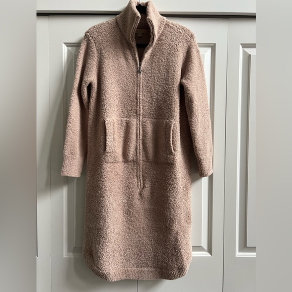 Barefoot Dreams Other - Barefoot Dreams CozyChic Half Zip Short Tan Lounger Size S/M